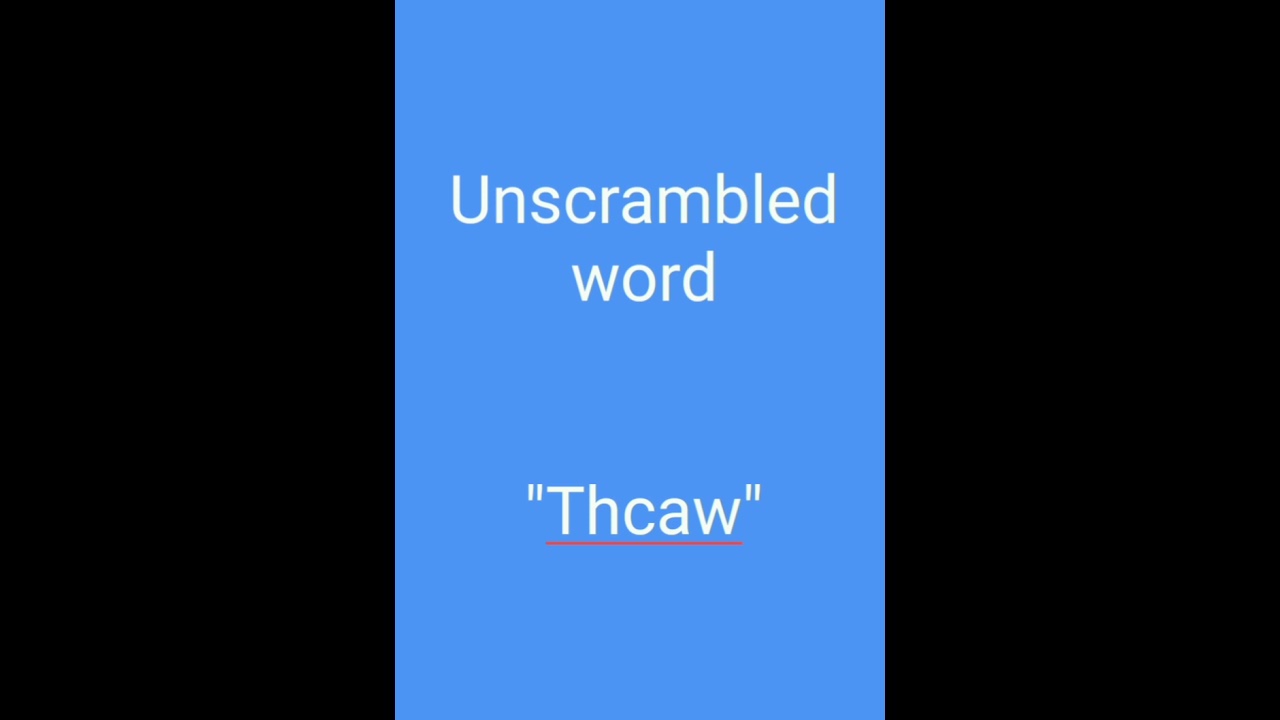 #unscrambled word 5 🤔🤔🤔