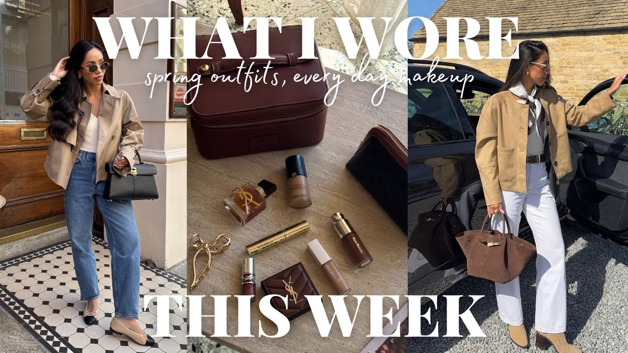 WHAT I WORE THIS WEEK | spring outfits, soho farmhhouse, my every day makeup | Olivia Miller
