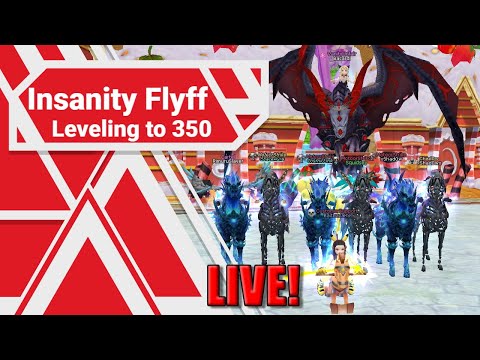 Insanity Flyff - Leveling to 350 - Live Stream