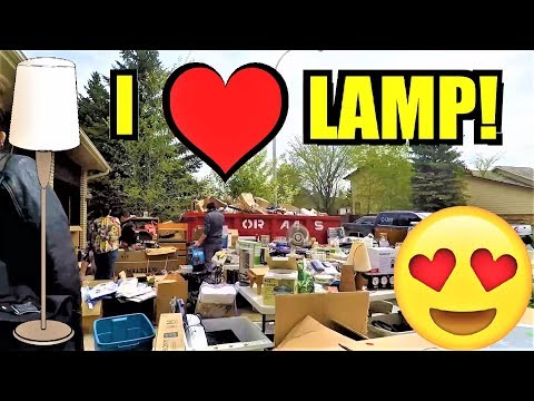 Ep185: I FOUND THE PERFECT LAMP FOR MY OFFICE AT A YARD SALE FOR CHEAP!!!