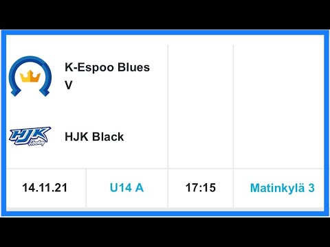 K-Espoo Blues V - HJK Black 14.11.2021