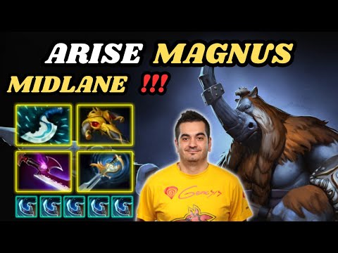 🔥 ARISE Magnus Midlane Highlights 7.34d 🔥 Shockwave Skewer EZ Combo Tower - Dota 2