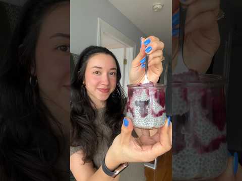 Make chia pudding that actually tastes good for high fiber healthy snack!