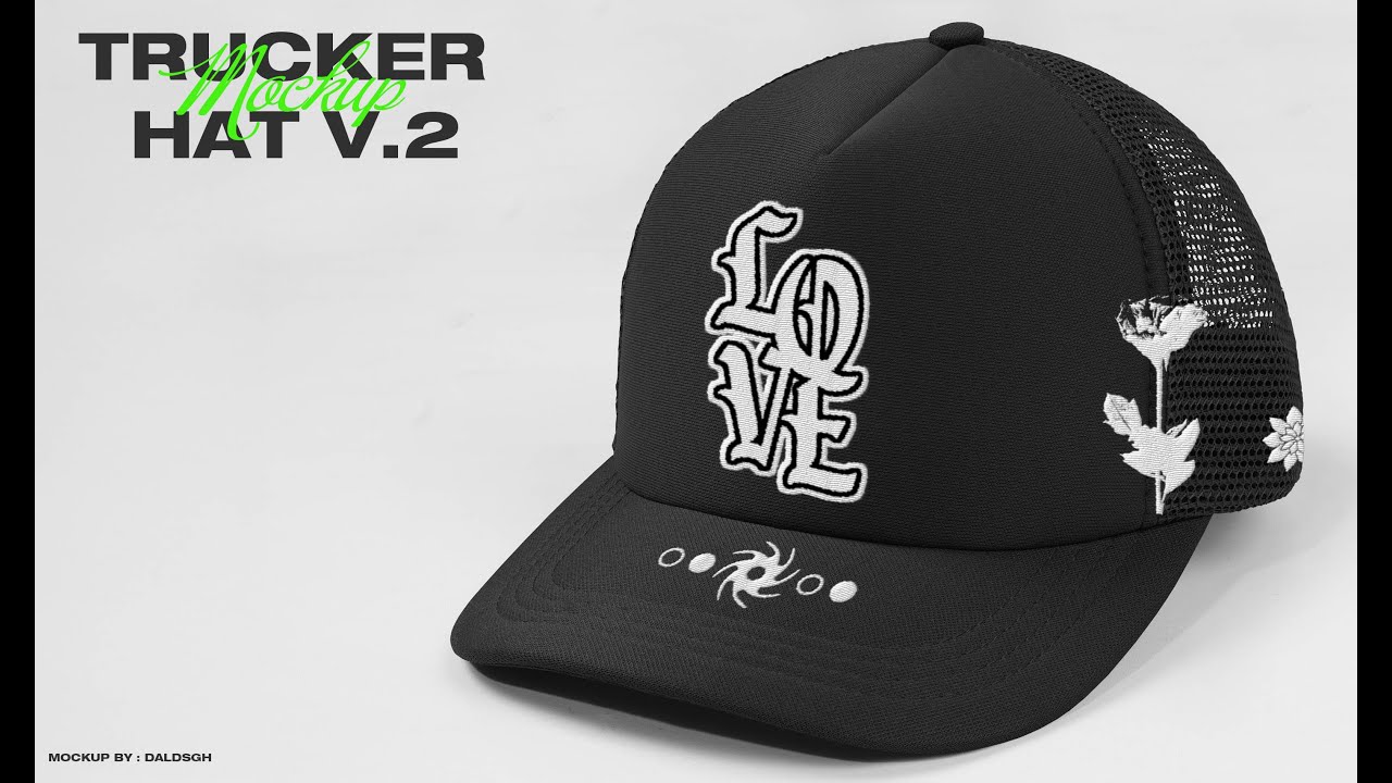 Tutorial Trucker Hat V.2 - Mockup