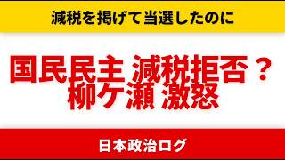 【国民民主減税拒否】消費税5%の公約はどこへ？古川「付き合わない」【やなチャン/選挙ドットコム】