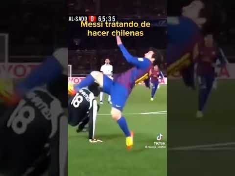 MESSI TRATANDO DE HACER UNA CHILENA, HASTA QUE... - DEST1175 #shorts