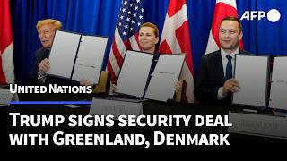 Trump signs security deal with Greenland, Denmark at UN | AFP
