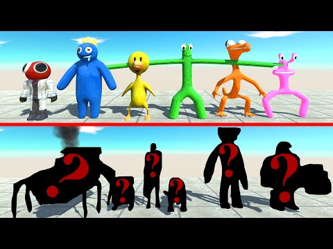 Rainbow Friends VS Random Team - Animal Revolt Battle Simulator