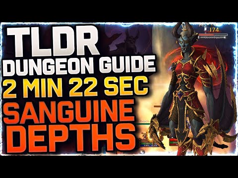 🔴TLDR: 2min Saguine Depths MYTHIC Dungeon Guide | SHADOWLANDS