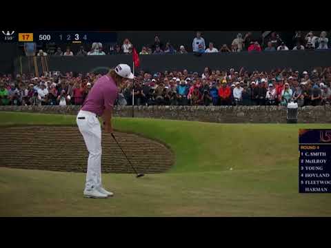 Cameron Smith's Bunker-Around Putt on 17