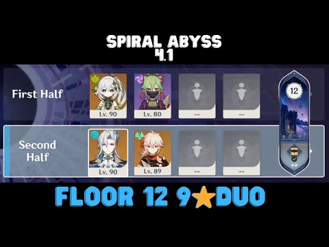 C6 Neuvillette + Kazuha & C6 Nahida + Kuki | Duo Spiral Abyss 4 1 -  Floor 12 9⭐