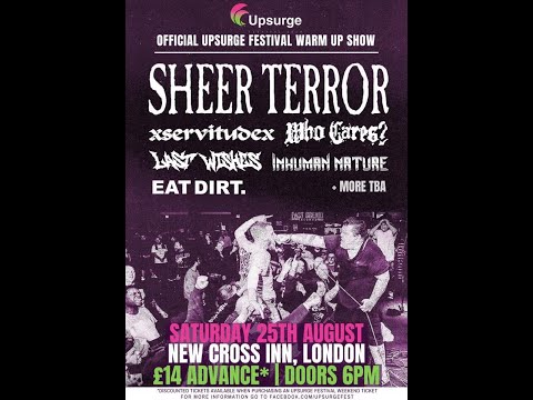 Sheer Terror Live at New Cross Inn: Upsurge Festival 2018