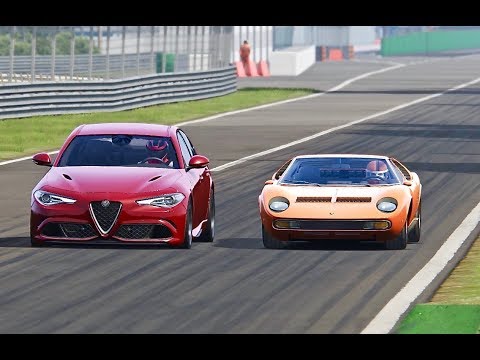 Alfa Romeo Giulia Quadrifoglio vs Lamborghini Miura