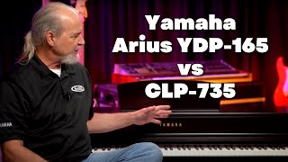 Video thumbnail for Yamaha Arius YDP-165 vs CLP-735 | Which Features Are Best For You? by Alamo Music Center - Pianos and Keyboards