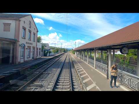 ★ 4K 🇩🇪 Karlsruhe Gbf - 🇨🇭 Basel RB Führerstandsmitfahrt über Durmersheim - Freiburg Gbf [06.2024]