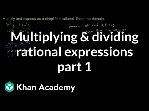 Multiplying and Dividing Rational Expressions 1