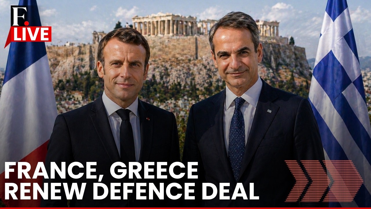 LIVE: French President Macron, Greek PM Mitsotakis Hold Joint Press Meet in Athens
