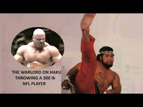 The Warlord on Haku throwing a 300 lb NFL player across a bar