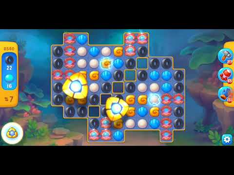 Fishdom. 8540 level no boosters and diamonds. 18 moves