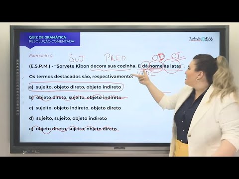QUESTÃO RESOLVIDA DE ANÁLISE SINTÁTICA: COMO FUGIR DAS PEGADINHAS? Profa. Pamba