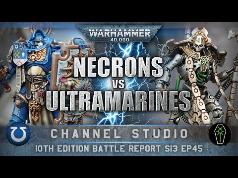 Necrons vs Ultramarines Space Marines Warhammer 40K Battle Report 10th Edition 2000pts