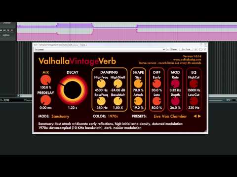 Valhalla Vintage Verb リバーブプラグインのレビュー