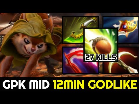 GPK 12min Godlike — He knows how to Destroy Shadow Fiend 7.28 Dota 2