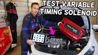 HOW TO TEST VARIABLE TIMING SOLENOID VVT SOLENOID MULTIAIR DODGE JEEP CHRYSLER FIAT