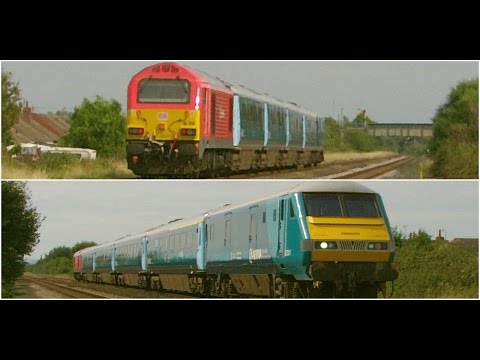 Prestatyn 27.8.2016 - DB Cargo 67013 & WAG set on Summer relief trains