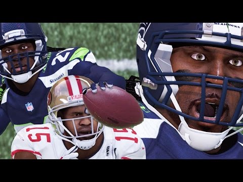 Madden 15 Career Mode Gameplay S3 - ONE HANDED INT - Divisional Playoffs vs 49ers