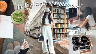 september vlog 🍁 routine reset, romanticizing life, organizing, productivity & getting work done