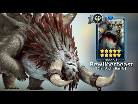 Drago's Bewilderbeast 10-Stars Defeated — World Alpha Clan Battle Gameplay | Dragons: Titan Uprising