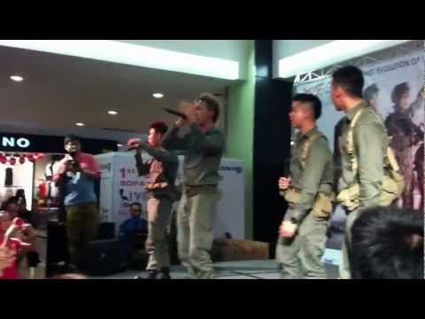 231212 - Ah boys to men at KSL City performing Recruit's anthem