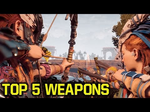 Horizon Zero Dawn tips and tricks - TOP 5 Best WEAPONS (Horizon Zero Dawn best weapons) Video