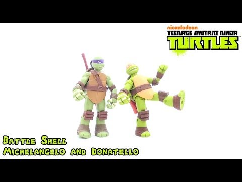 Video Review of the 2012 Battle Shell; Michelangelo and Donatello