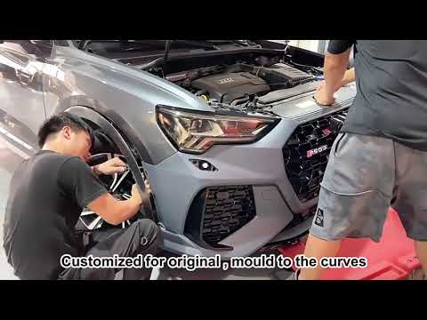 Audi Q3 2021 refitted RSQ3 front bumper and honeycomb grill