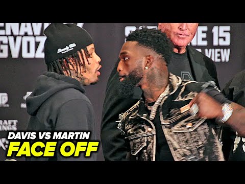 Gervonta Davis & Frank Martin almost COME TO BLOWS in heated Face Off at Final Press Conference!