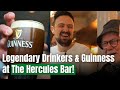 Legendary Drinkers And Guinness At The Hercules Bar In Belfast