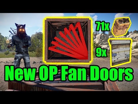NEW OP Fan Doors - 9 Door Airlock - Rust base building 3.0