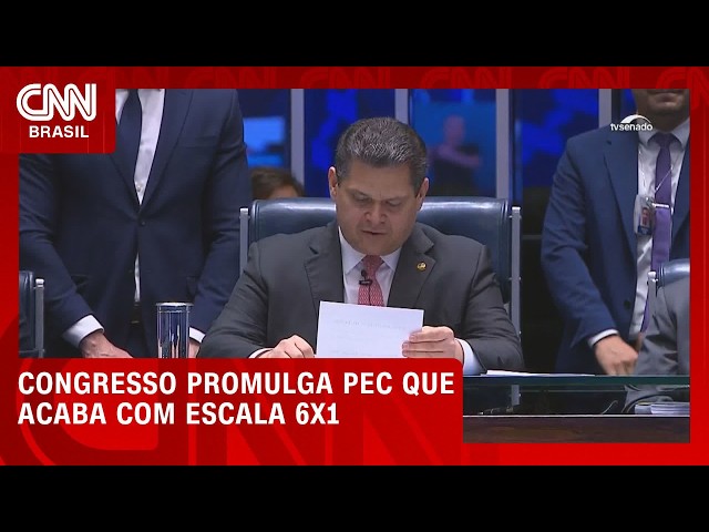 Com Lula presente, Congresso promulga PEC que acaba com escala 6x1 | LIVE CNN