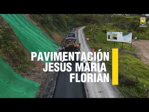 Avanza la pavimentación en la vía Jesús María – Florián