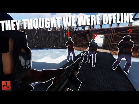 Rust - THEY THOUGHT WE WERE OFFLINE +100 ROCKET RAID (Part 3/5)