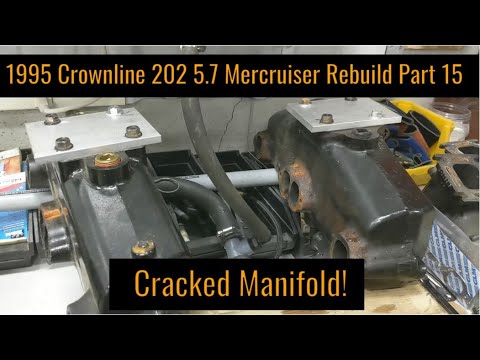 Pressure Testing Mercruiser Exhaust Manifolds -- '95 Crownline 5.7 Mercruiser Rebuild Part 15