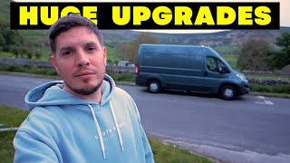 FIVE HUGE campervan build upgrades, all in one day! UK Van Life