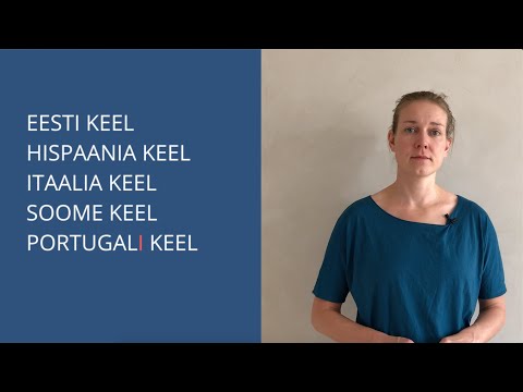 Learn Estonian Language: Languages (Part I)
