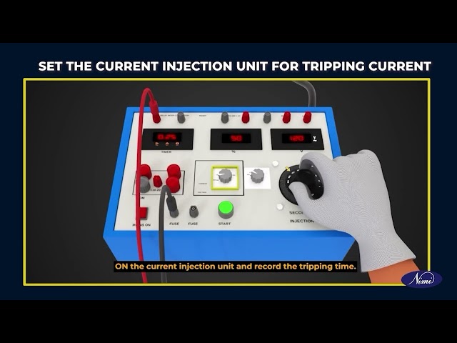 Test tripping characteristic of circuit breaker for over current
