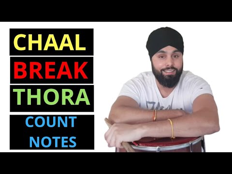Lockdown Dhol classes - Chaal Break/Thora Tihai [Lesson 3]