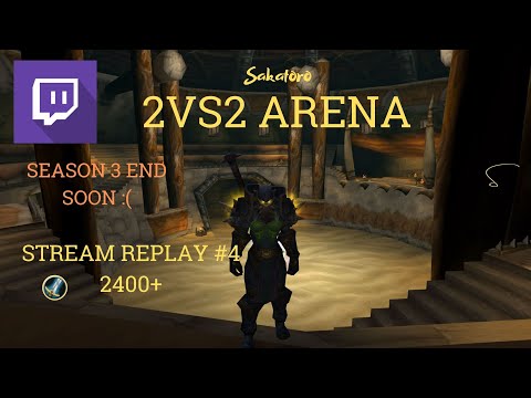 TBC Classic 2vs2 Arena 2400+ Warrior/Druid German Venoxis - Stream replay #4