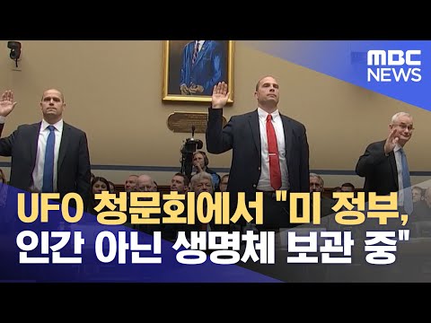 [유튜브] UFO 청문회에서 "미 정부, 인간 아닌 생명체 보관 중"