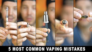 HoneyStick Tutorial on 5 Most Common Vaping Mistakes like turning vape pen on/off or fill cartridge
